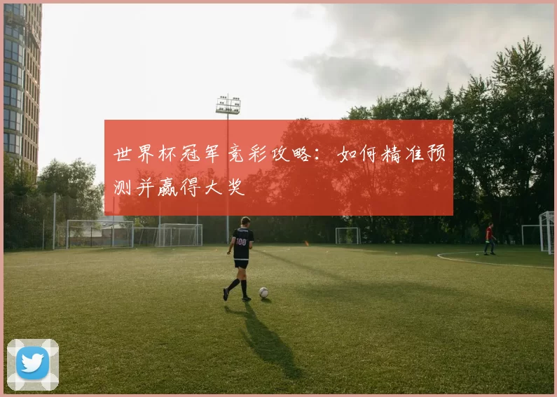 世界杯冠军竞彩攻略:如何精准预测并赢得大奖