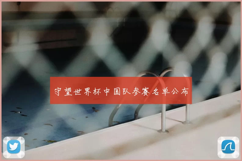 守望世界杯中国队参赛名单公布